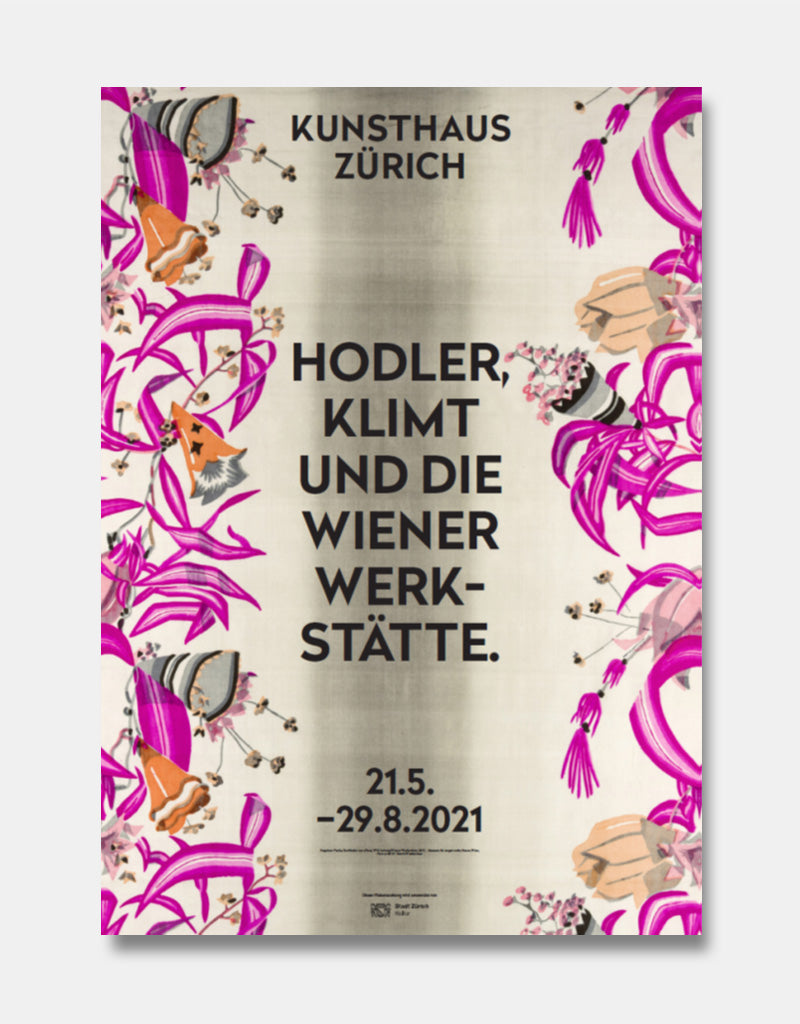 Hodler, Klimt et les Wiener Werkstätte. [Affiche de l'exposition]